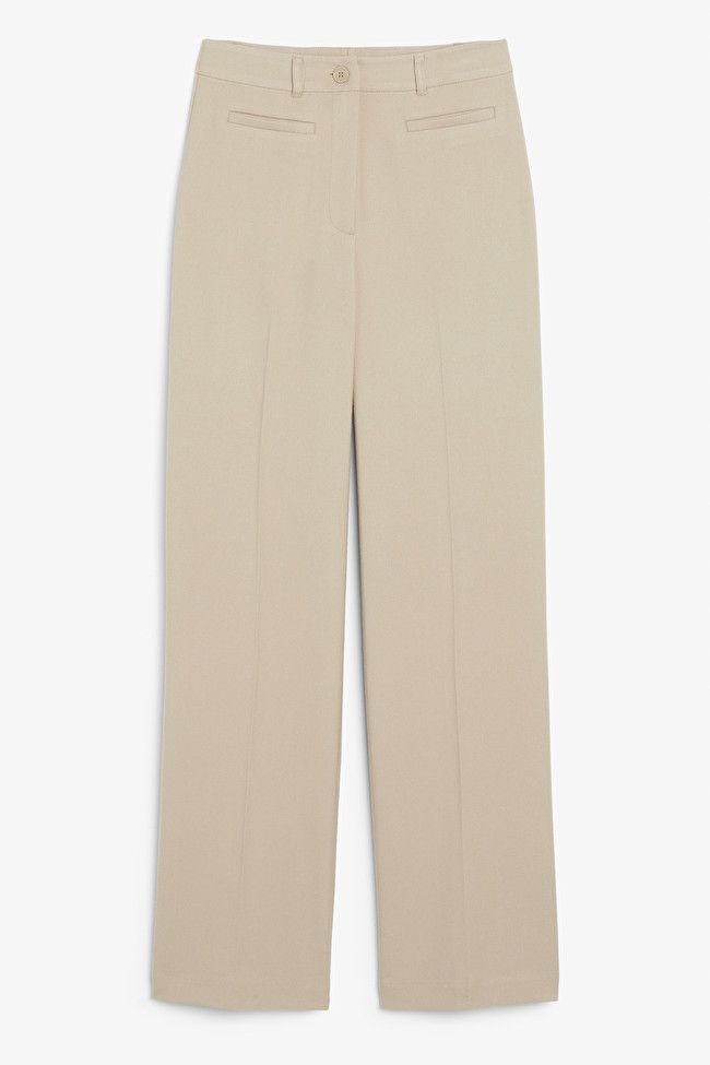 Dressy wide leg trousers | Monki