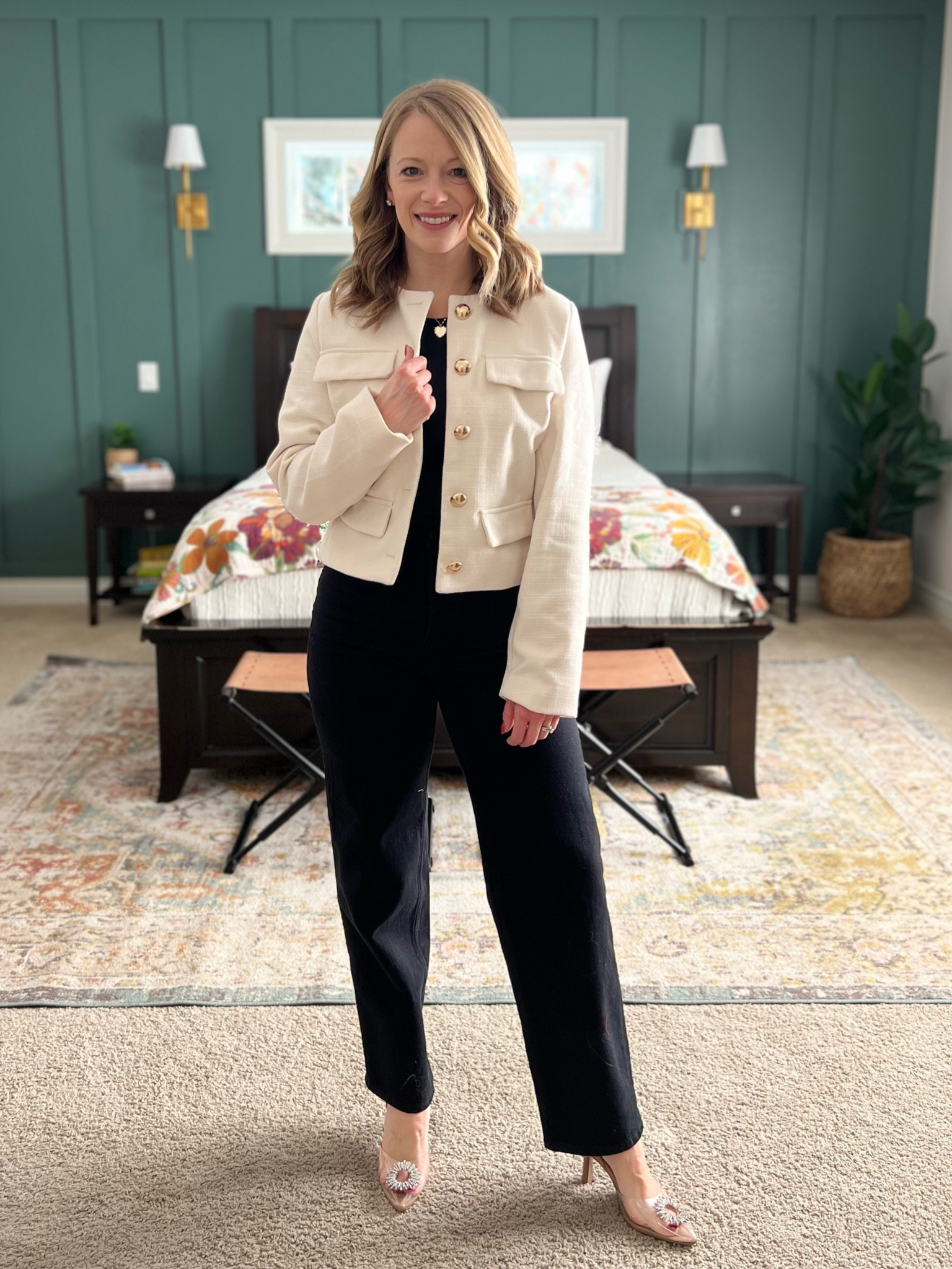 Target Tuesday with this classy, feminine jacket! Love this look for work, church or office time. 🗂️💼🩷

#LTKOver40 #LTKFindsUnder50 #LTKWorkwear