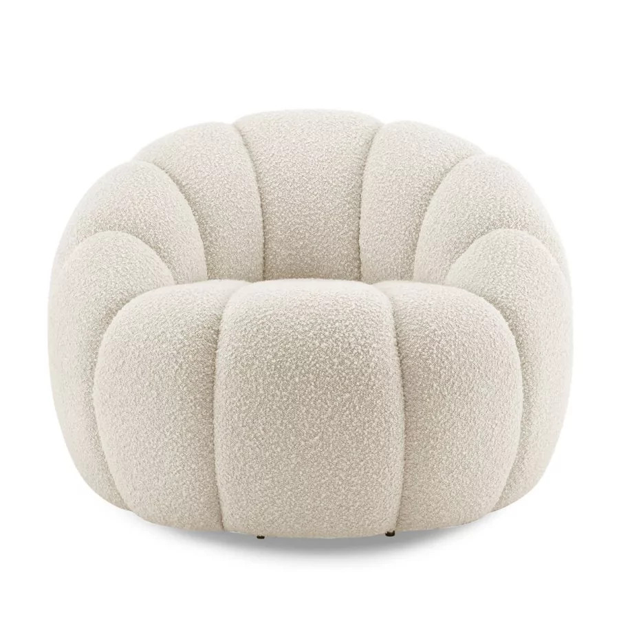 Soline Modern Pumpkin Lounge Chair | Eternity Modern