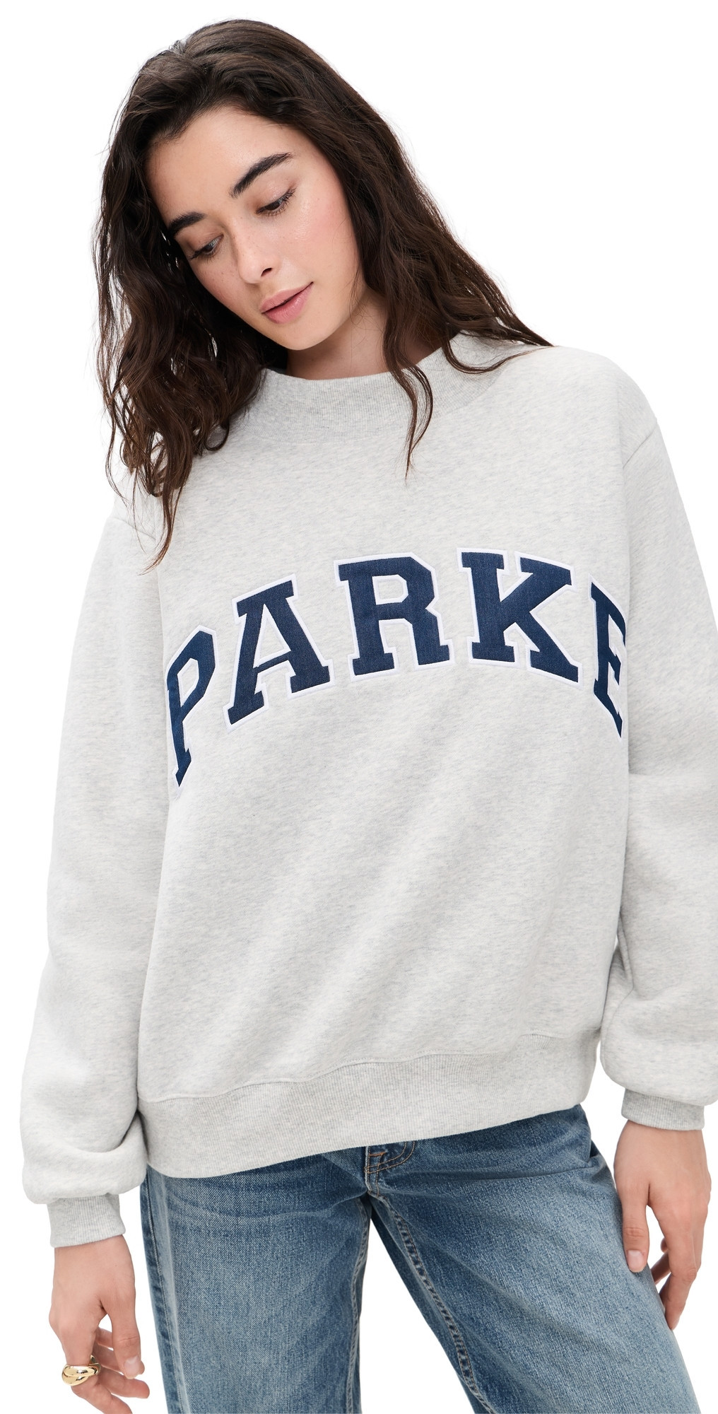 PARKE Varsity Mockneck Classic grey S/M | Shopbop