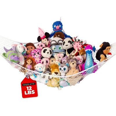 Lilly's Love Toy Storage Stuffed Animal Hammock, Hanging Organizer for Kids Room Decor, White, 1 Pack | Target