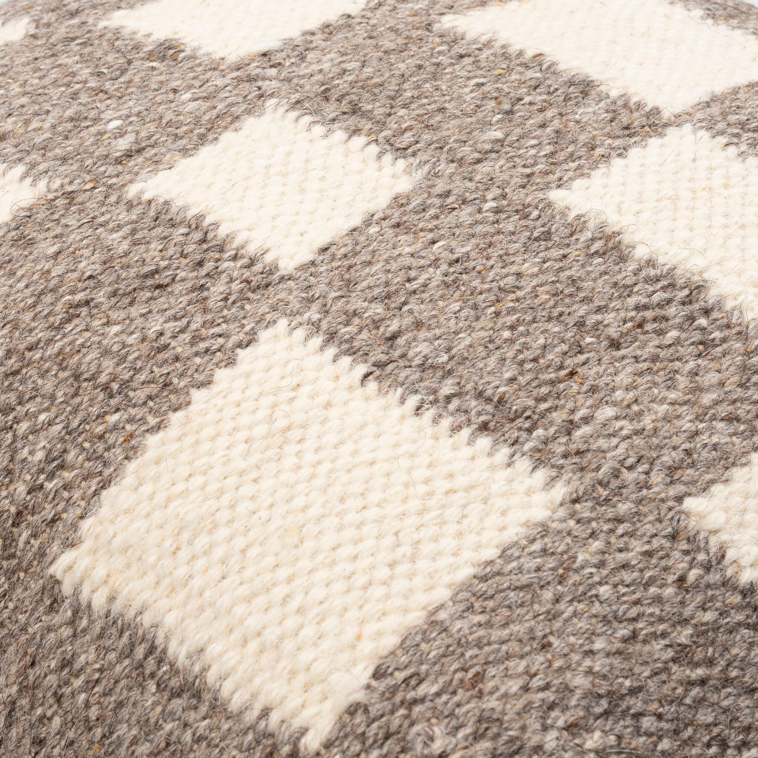 Vega Checkered Pillow - Taupe - 3 Sizes | THELIFESTYLEDCO