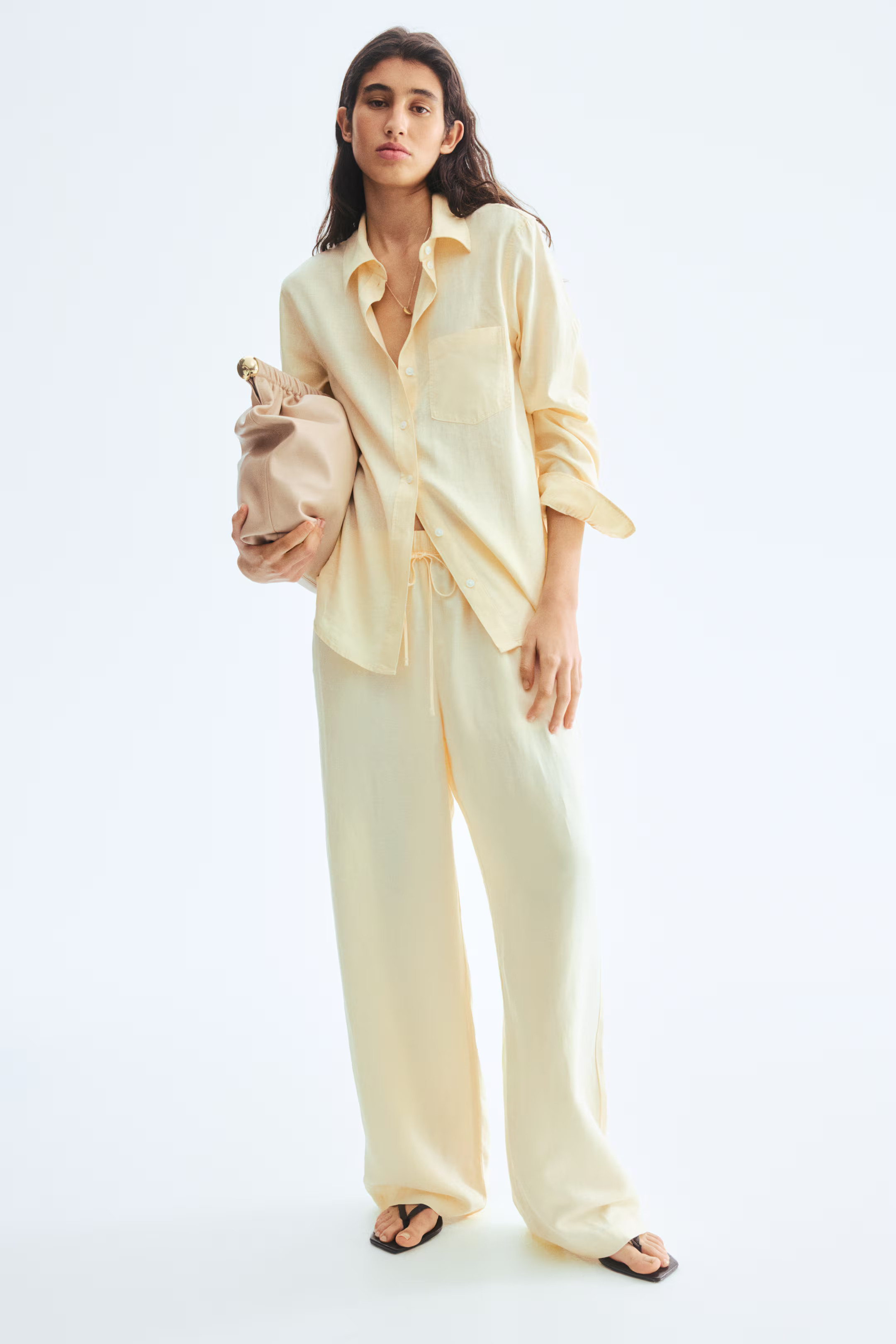 Linen-Blend Pants | H&M (US + CA)