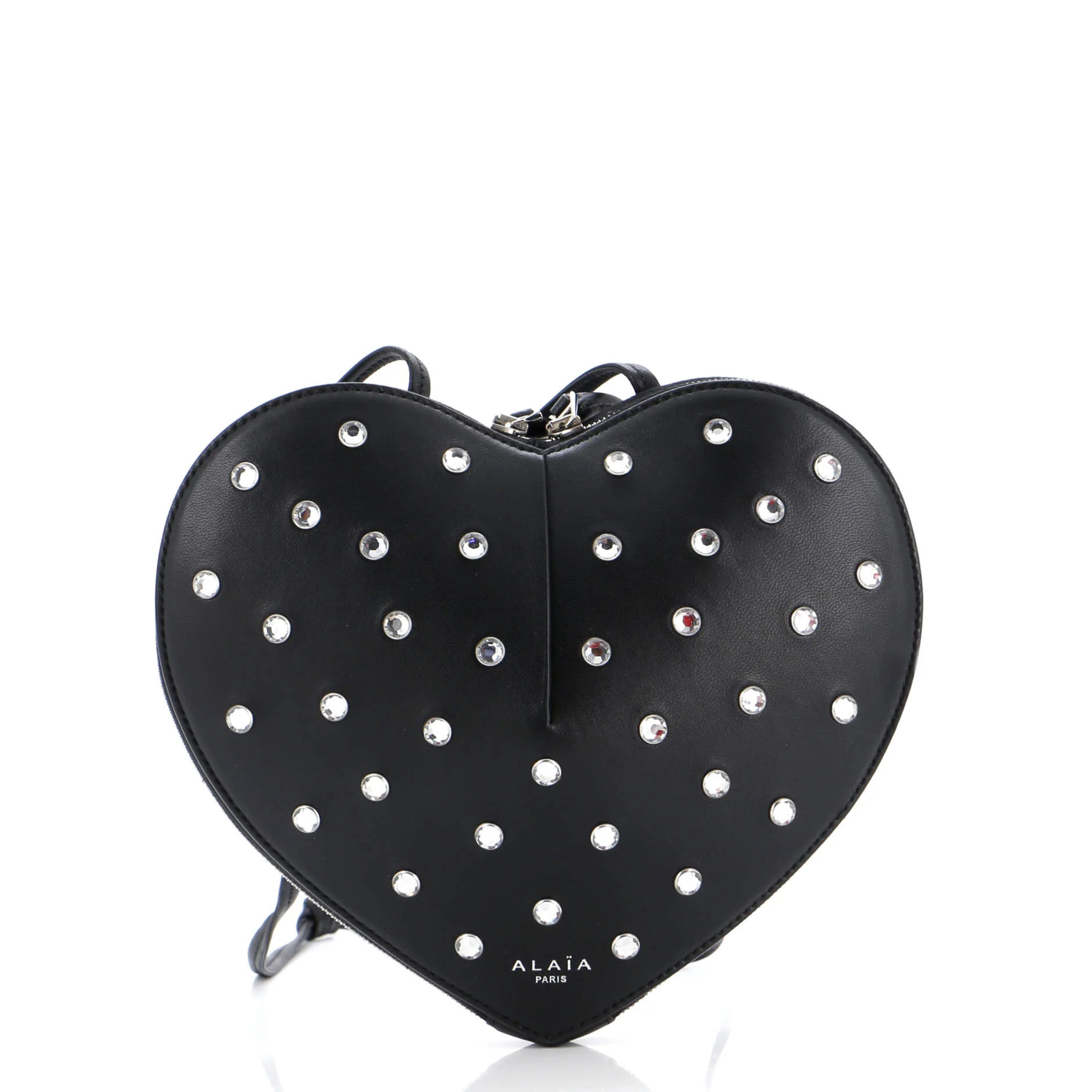 Le Coeur Shoulder Bag Crystal Embellished Leather | Shop Simon