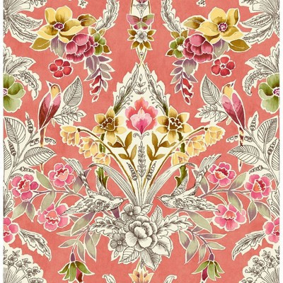 NuWallpaper Summer Love Peel and Stick Wallpaper Peach: Removable Vinyl, Self-Adhesive, Solid Pattern, 28.2 Sq Ft Coverage | Target