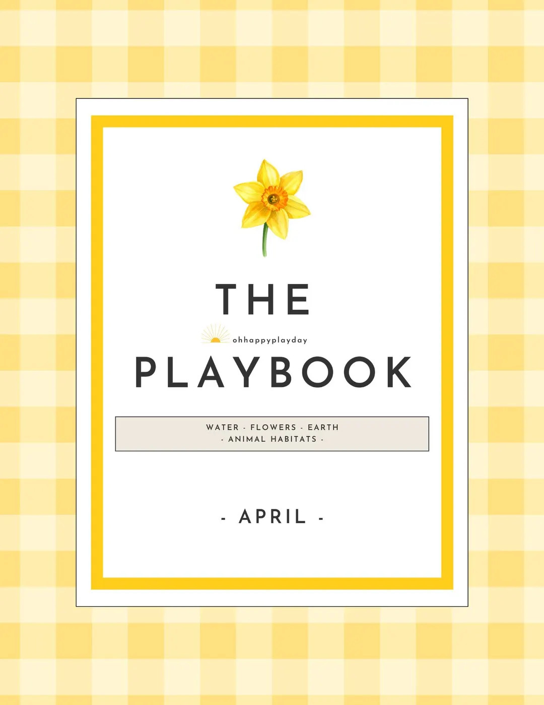 The Playbook - April: Weekly Play-Based Learning Activity Calendar, Book Lists, and Printables | Etsy (US)