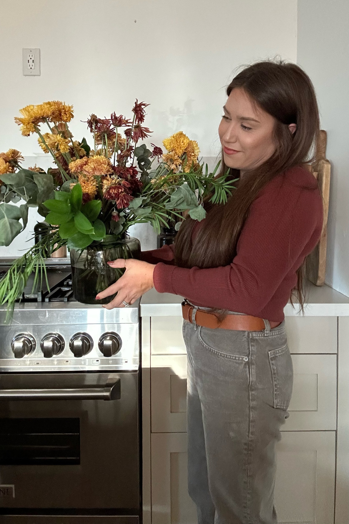 A casual thanksgiving centerpiece, we love a disheveled wildflower look 👌🏽 loving my top from Madewell and it’s currently on sale for early Black Friday additional 50% off making my top $29! Wearing an M  

#LTKHoliday #LTKfindsunder100 #LTKstyletip
