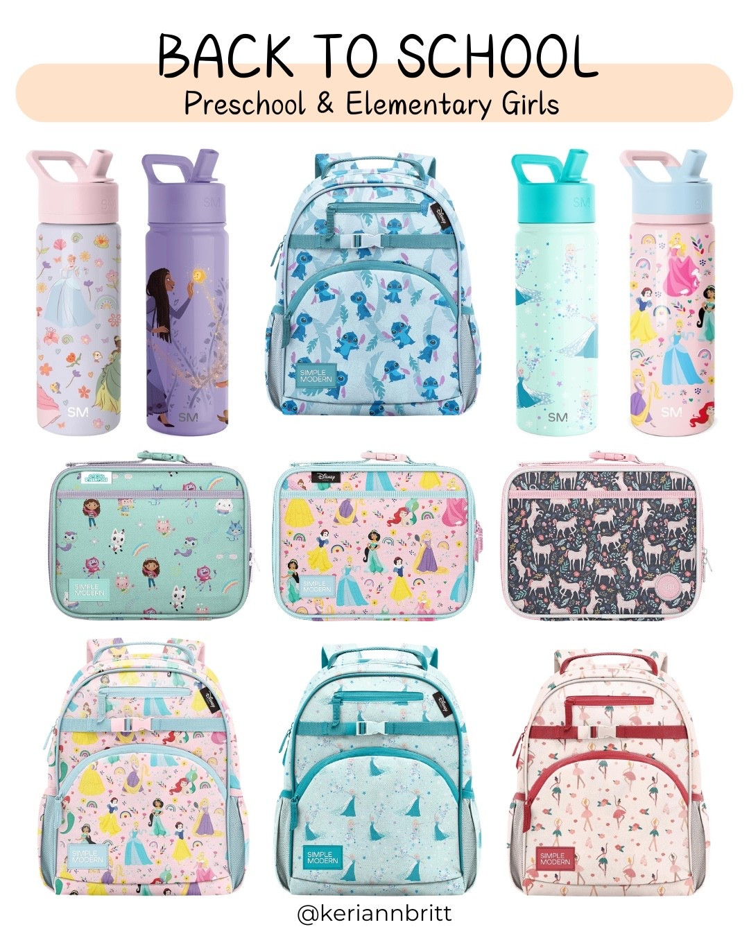 Back To School - Preschool and Elementary Girls

back to school shopping / backpacks / book bag / lunch box / bts 2025 / school supplies / Disney Princess / Lilo & Stitch / Moana / Elsa / Frozen / Wish / Simple Modern

#LTKSeasonal #LTKKids #LTKItBag