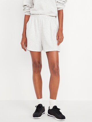 Extra High-Waisted SoComfy Sweat Shorts -- 5-inch inseam | Old Navy | Old Navy (US)
