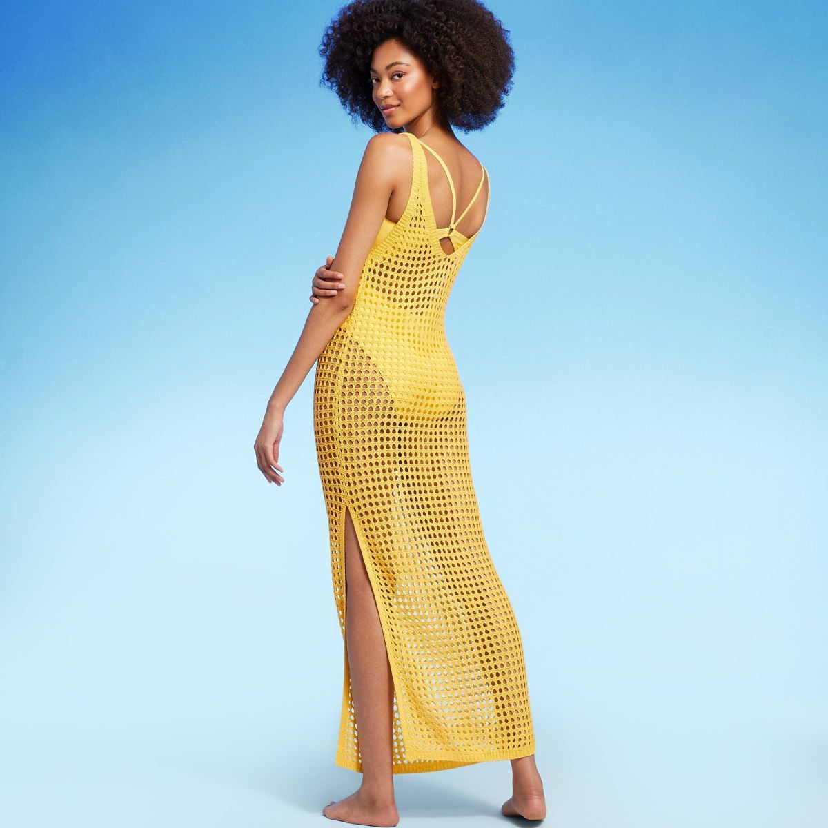 Women's V-Neck Crochet Cover Up Maxi Dress - Shade & Shore™ | Target