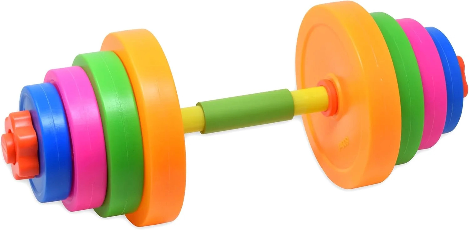 Kiddie Play Kids Weight Set Barbell & Dumbbells | kids Exercise Equipment for Toddler Gym | Adjus... | Walmart (US)