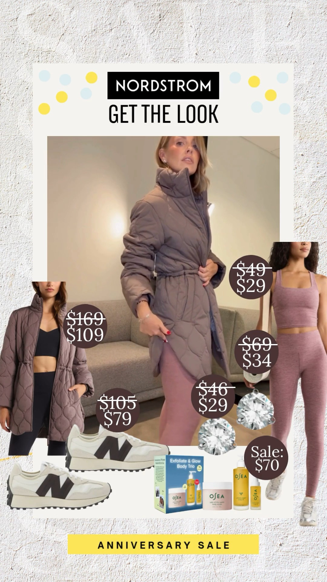 Create a cozy athleisure look with Nordstrom Anniversary Sale favorites you'll wear from workouts to weekend errands.

matching activewear set, quilted jacket, neutral sneakers, athleisure outfit, casual activewear, everyday essentials, cozy fall activewear, Pilates outfit ideas, transitional workout style, weekend lounge look

#LTKootd #LTKActive #LTKSaleAlert