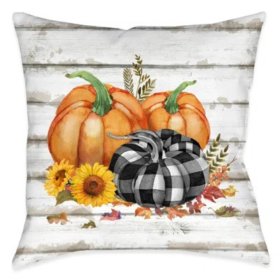 Rustic Fall Outdoor Decorative Pillow | Wayfair North America