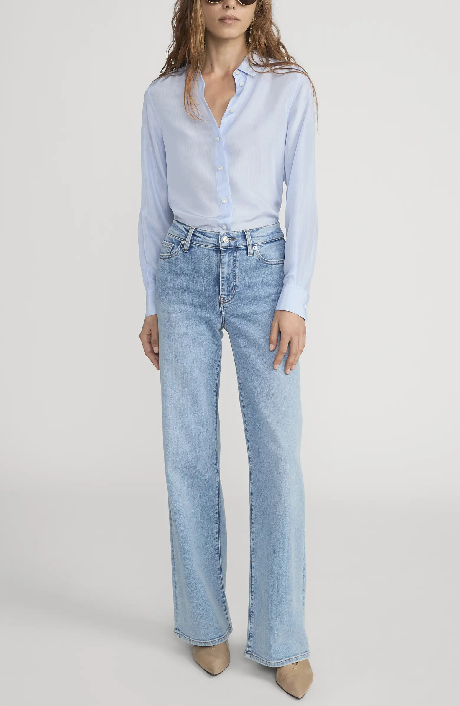 Le Slim Palazzo High Waist Wide Leg Jeans | Nordstrom