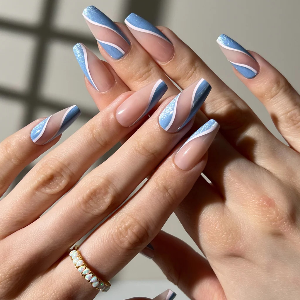 Celestial Waves Press-On Nails | PaintLab