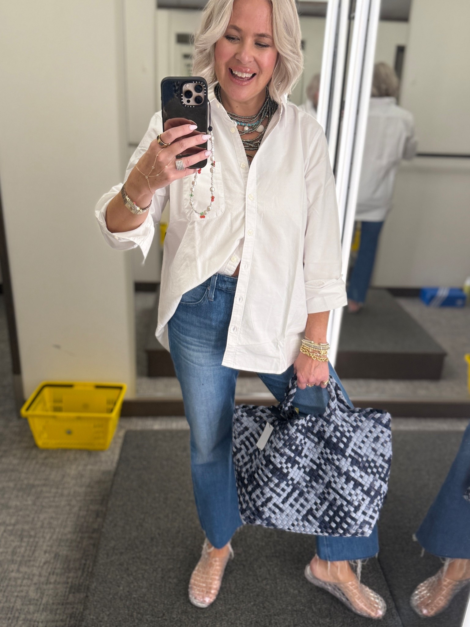 Getting ready to shop the #NSale in my go-to uniform: a crisp white button-up + classic denim. Timeless, easy, and always in style. Who else sticks to the basics when it’s game time?


#LTKOver40 #LTKShoeCrush #LTKFindsUnder100