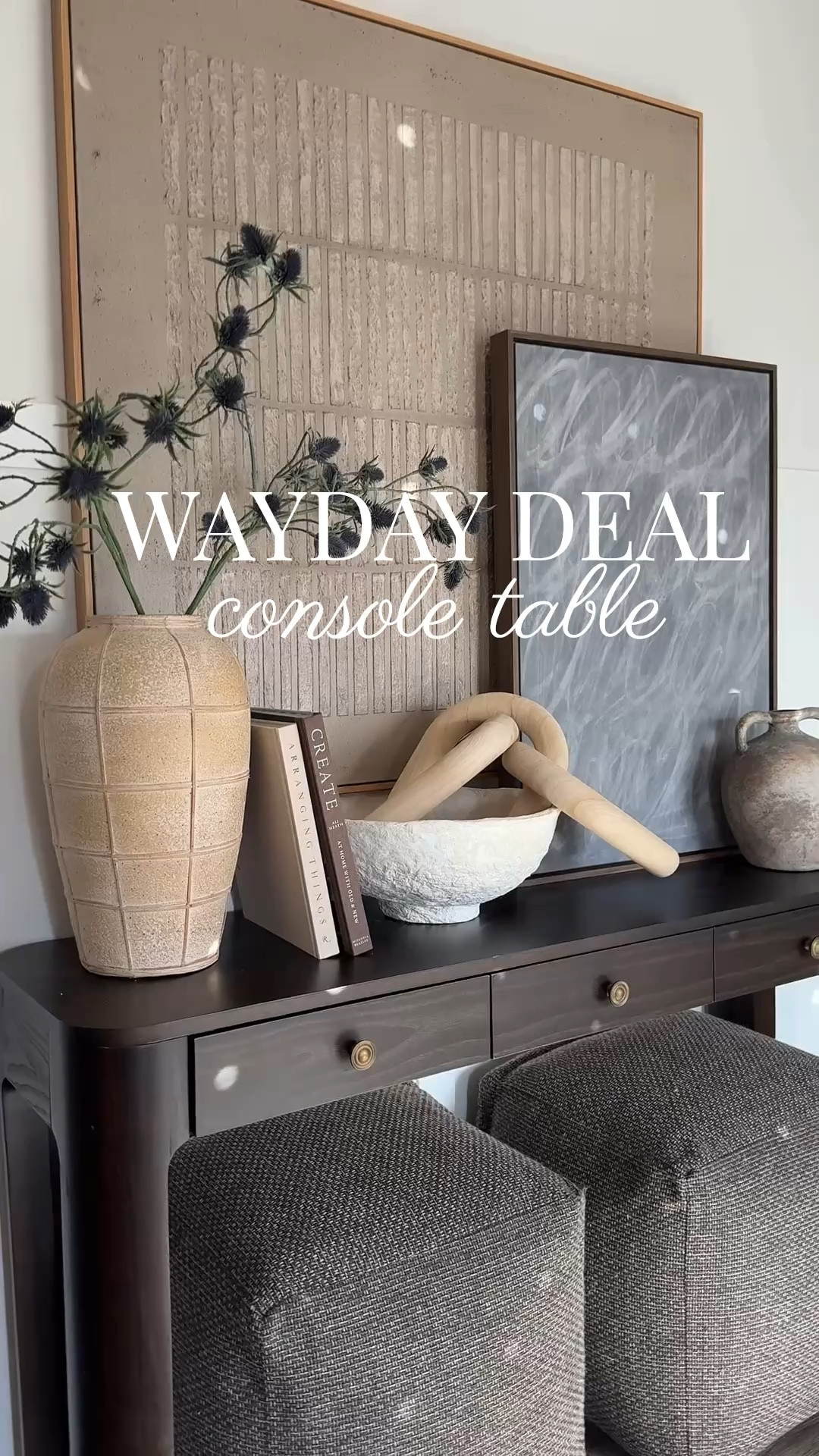 This vintage modern console is even better in person! Solid wood, gorgeous espresso color and vintage hardware look. Would also be a beautiful slim writing desk!
Wayday best deals, console table, entryway decor

#LTKSaleAlert #LTKHome