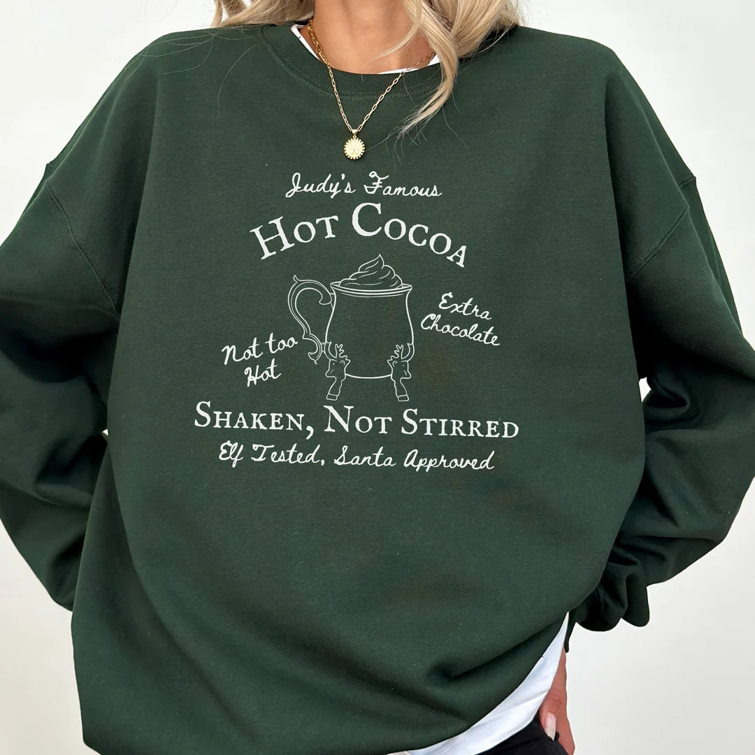 The Santa Clause Movie 90's Merch Judy's Hot Cocoa Neil Scott Calvin Charlie Christmas Gift Crewn... | Etsy (US)
