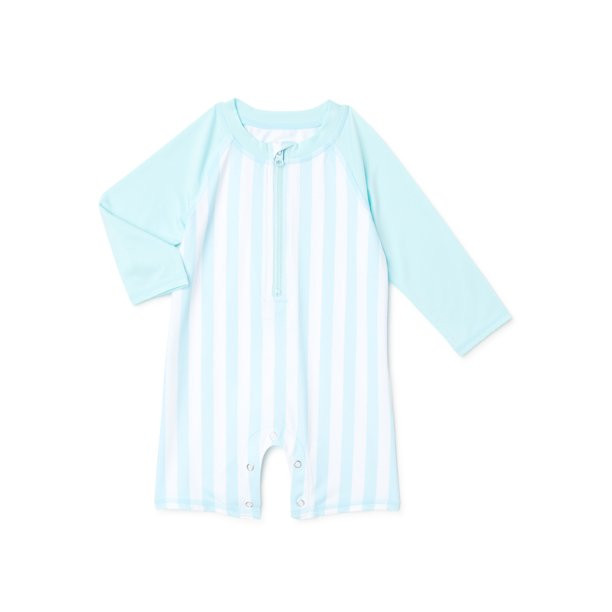 Wonder Nation Baby Rashguard Swimsuit, Sizes 0-12M | Walmart (US)