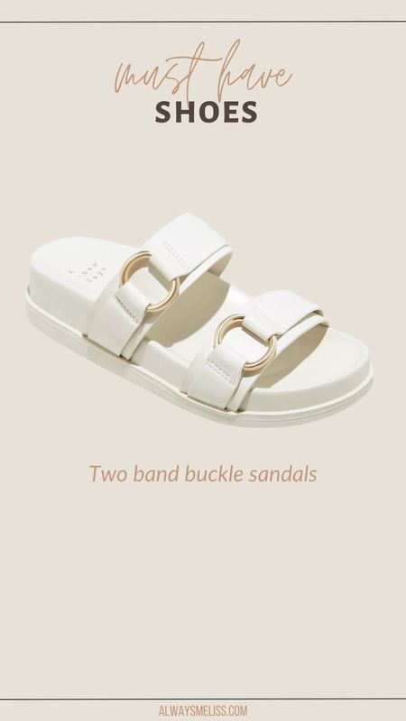 These Target two band buckle sandals are so comfortable! Love the gold buckle detail and small platform.

#LTKstyletip #LTKfindsunder50 #LTKshoecrush