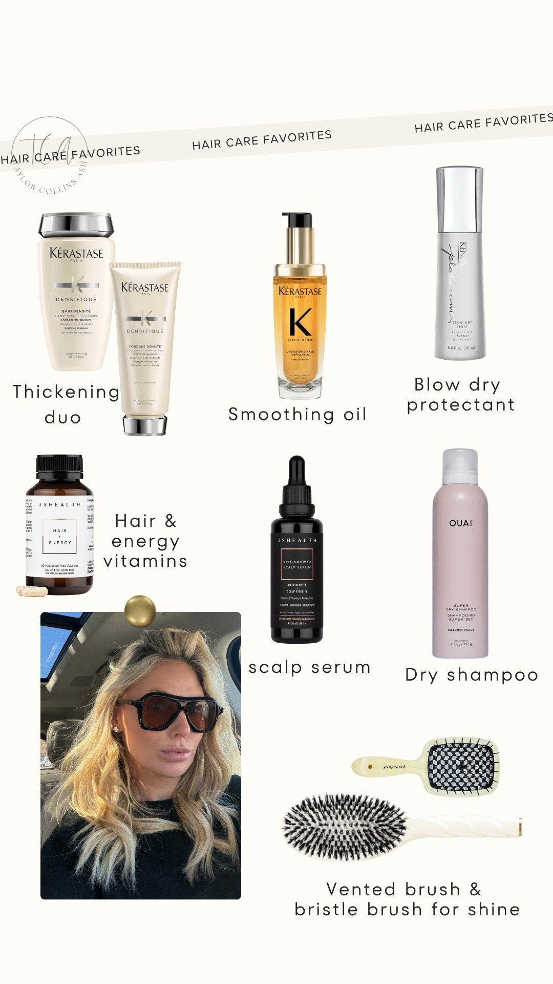 Hair care favorites I use and love! Always been a huge fan of anything kerastase-- recently switched from the gloss shine shampoo to the thickening & it gives my hair a lot more body. The Kenra blow dry spray is a game changer for frizz and heat protection. La Bon brosse brush is also worth every penny  

#LTKootd #LTKBeauty #LTKgrwm