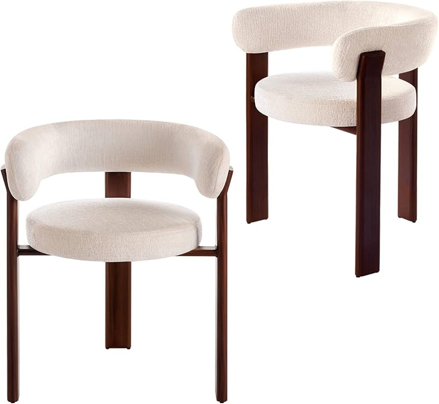 2er Set Esszimmerst\u00fchle Mid Century Modern: Gepolsterte K\u00fcchenst\u00fchle mit Ergonomis... | Amazon (DE)