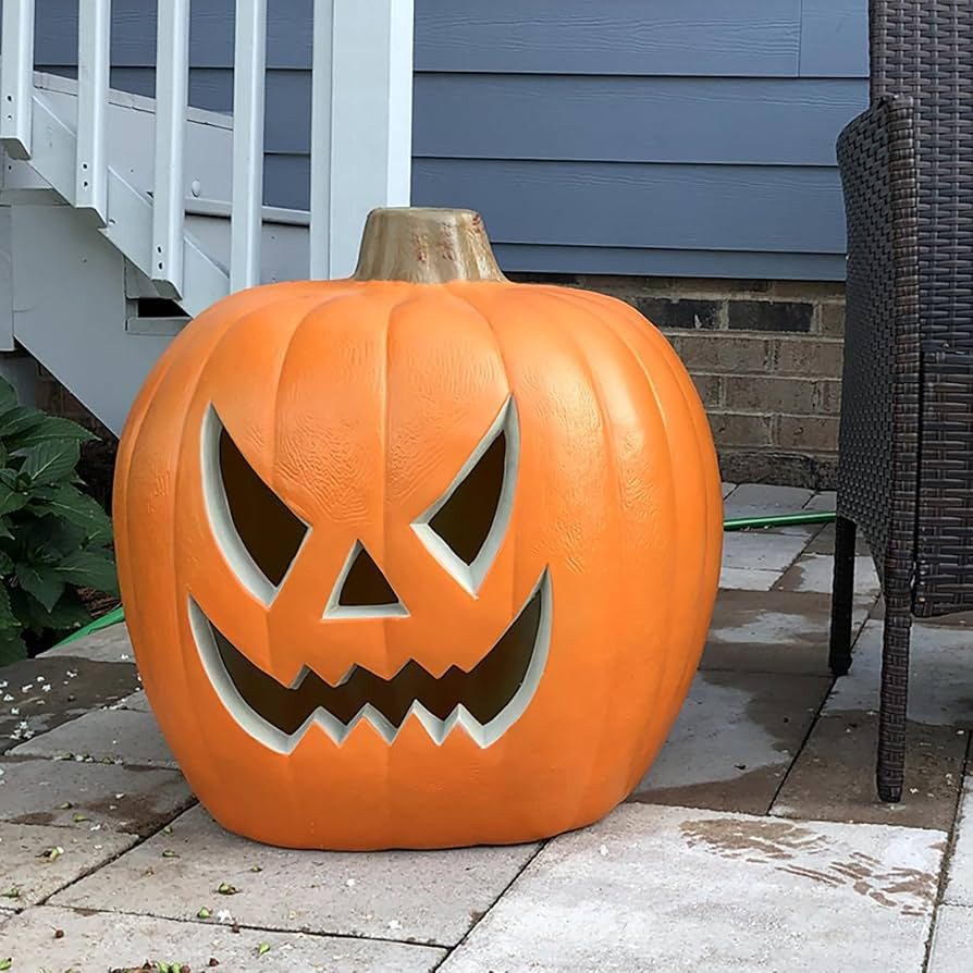21" Jack O' Lantern - Extra Large Lighted Halloween Pumpkin Holiday Decor Pre-lit Pumpkin Lantern... | Amazon (US)