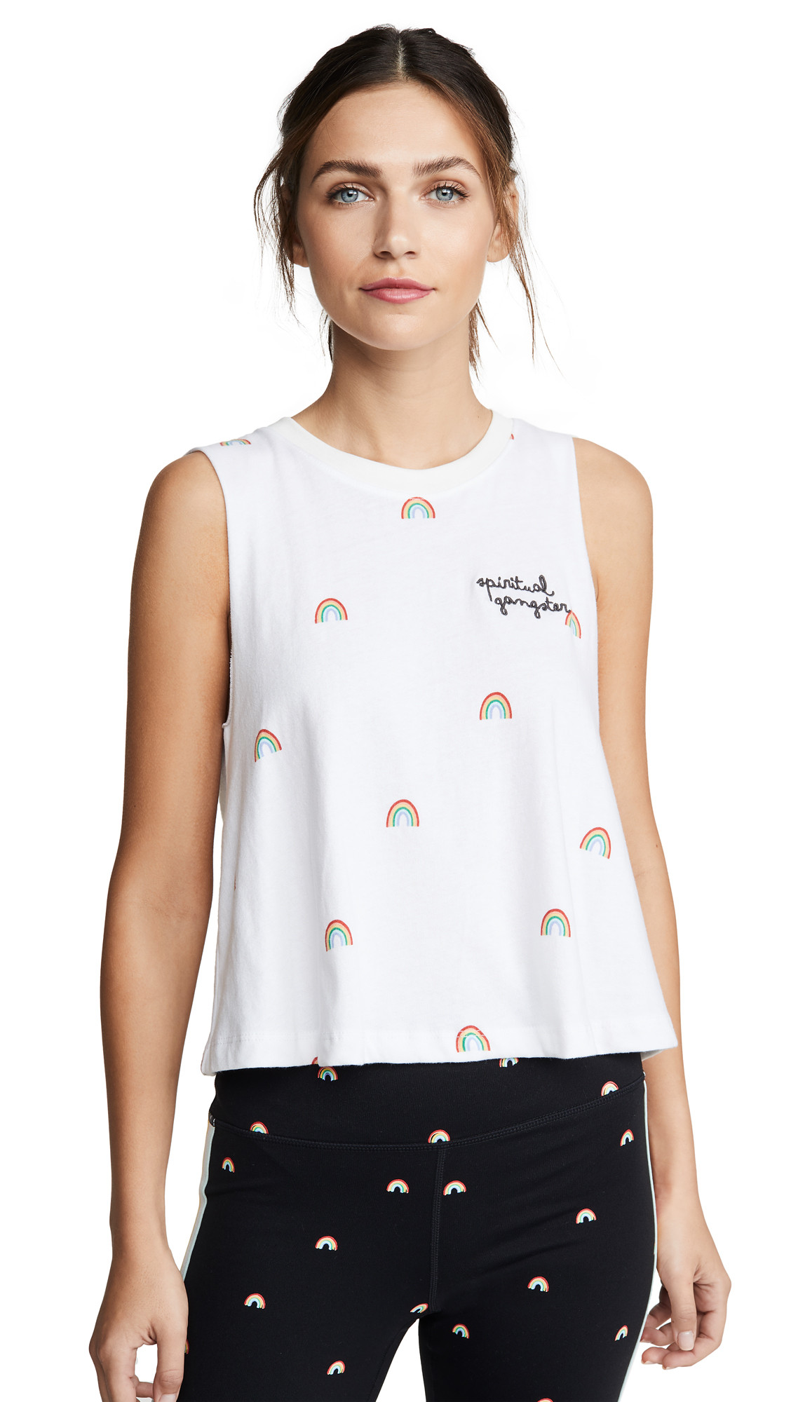 Spiritual Gangster Rainbow Crop Tank | Shopbop