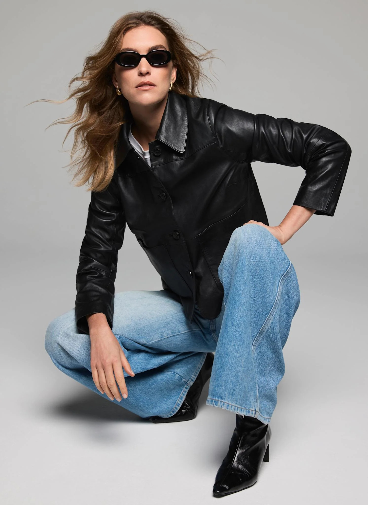 Black Leather Jacket | Mint Velvet