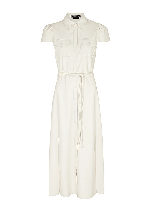 Miranda faux leather midi dress | Harvey Nichols (Global)