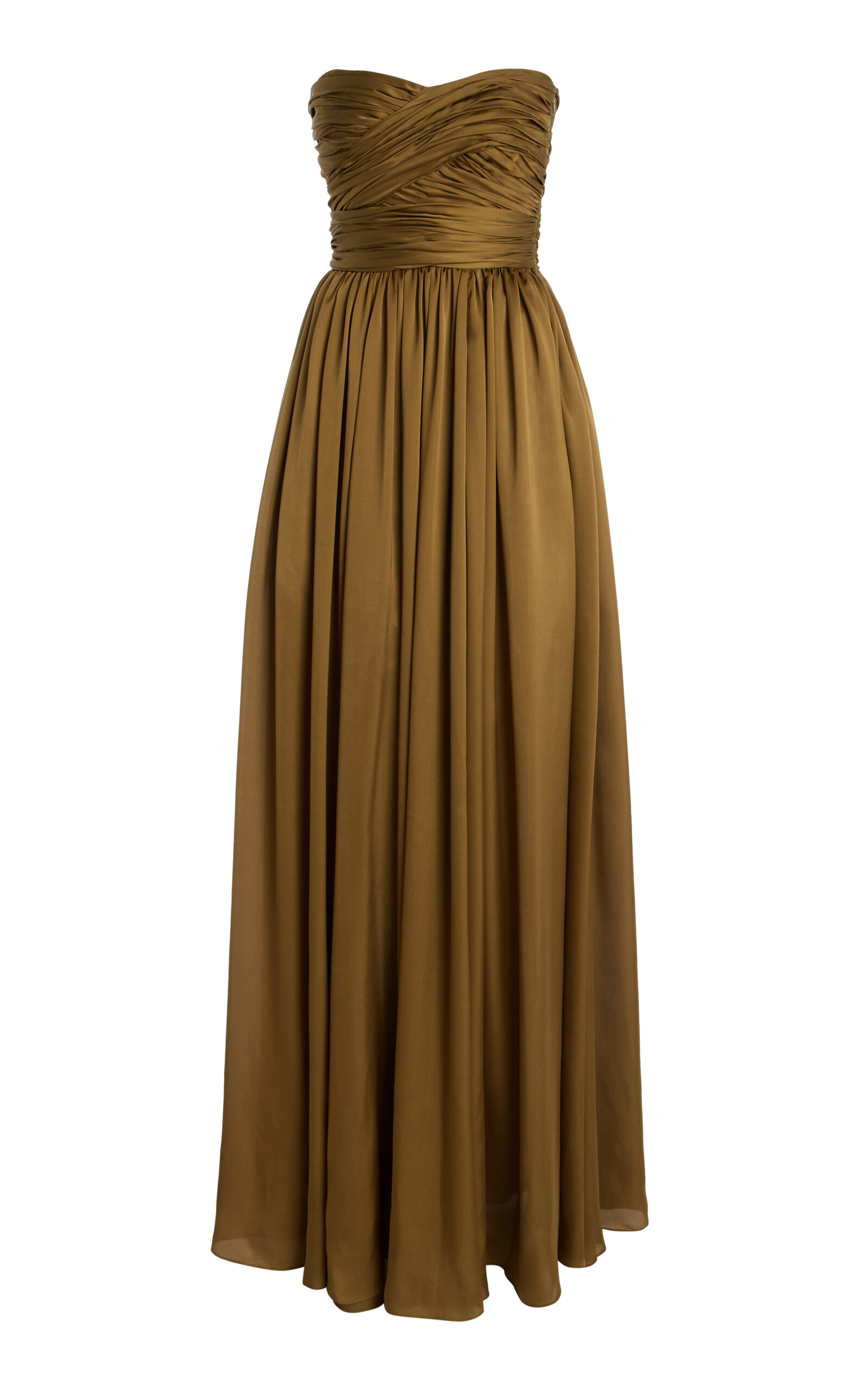Anastasia Ruched Silk Gown | Moda Operandi (Global)