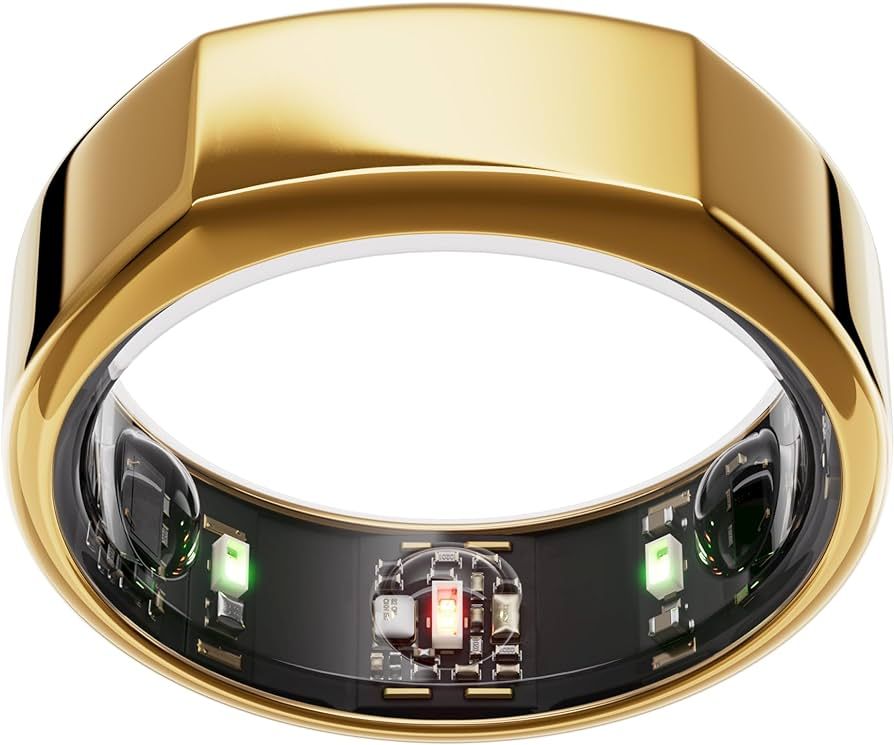 Oura Ring Gen3 Heritage - Gold - Size 8 - Smart Ring - Size First with Oura Sizing Kit - Sleep Tr... | Amazon (US)