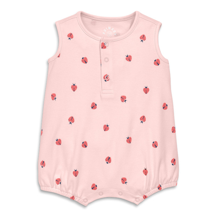 Baby Organic Henley Tank Shortie In Baby Bugs | Nordstrom