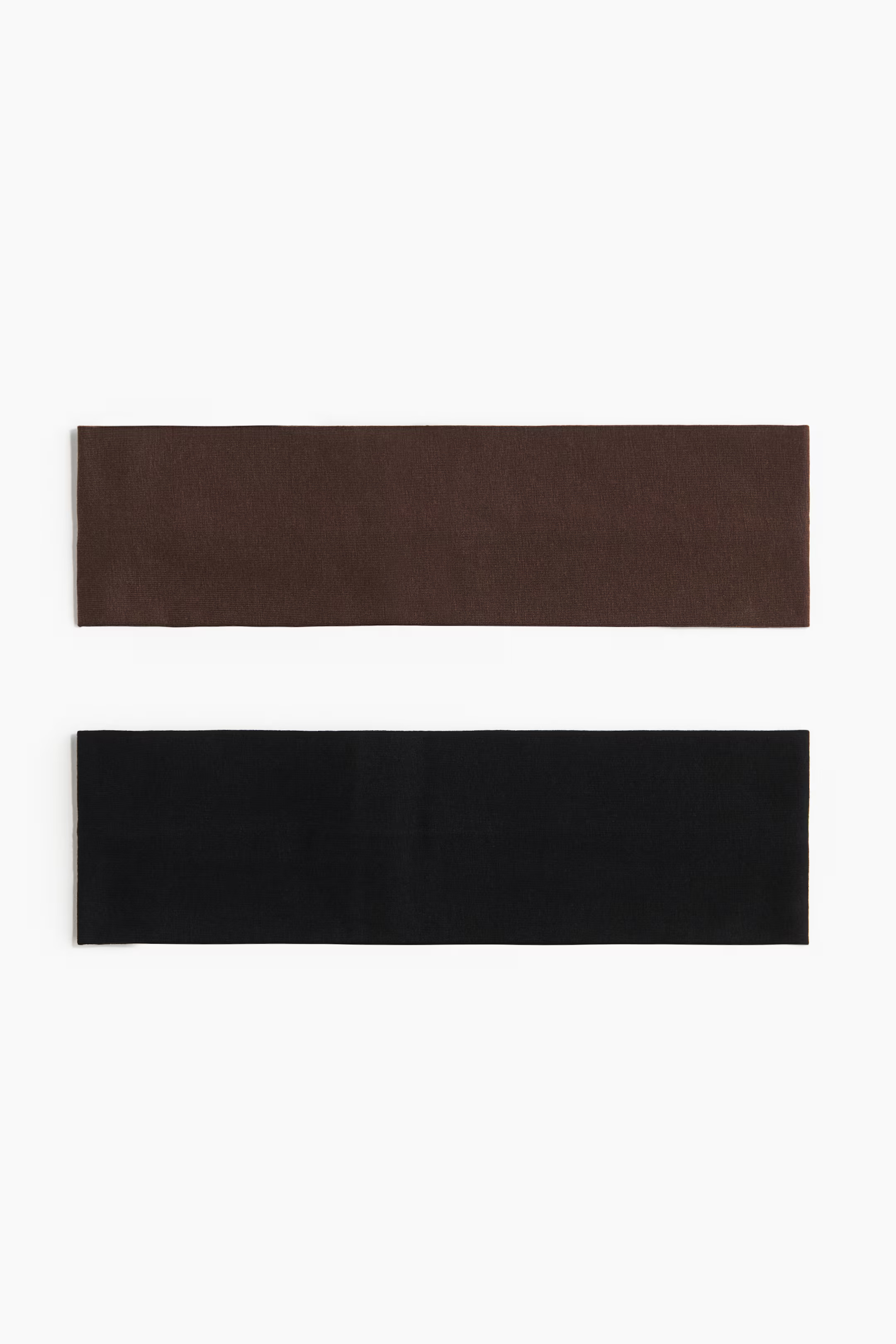 2-pack Jersey Hairbands - Dark brown/black - Ladies | H&M US | H&M (US + CA)
