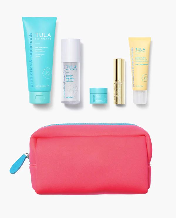 Meet your customizable summer skincare routine! This 6-piece kit (including a limited-edition bag... | Tula Skincare