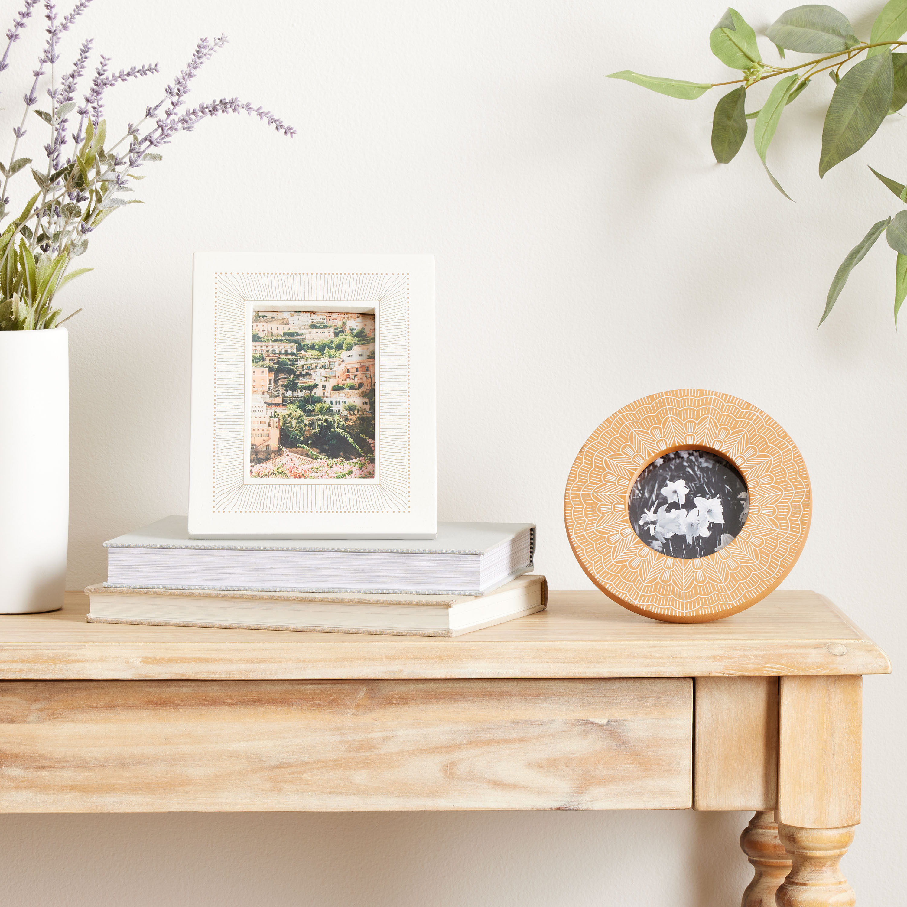 White and Terracotta Radiant Frame Collection | World Market