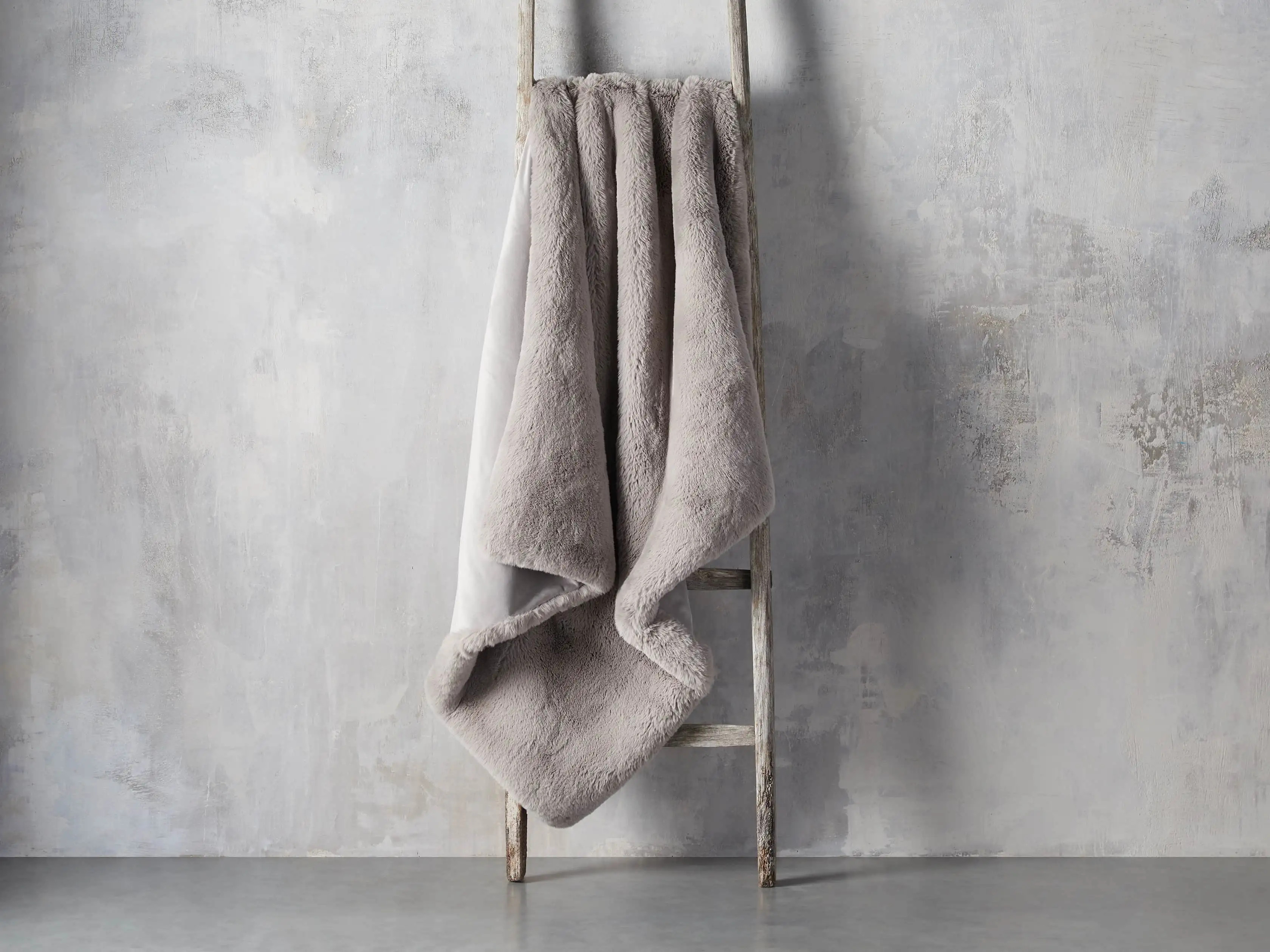 Faux Fur Rabbit Throw | Arhaus