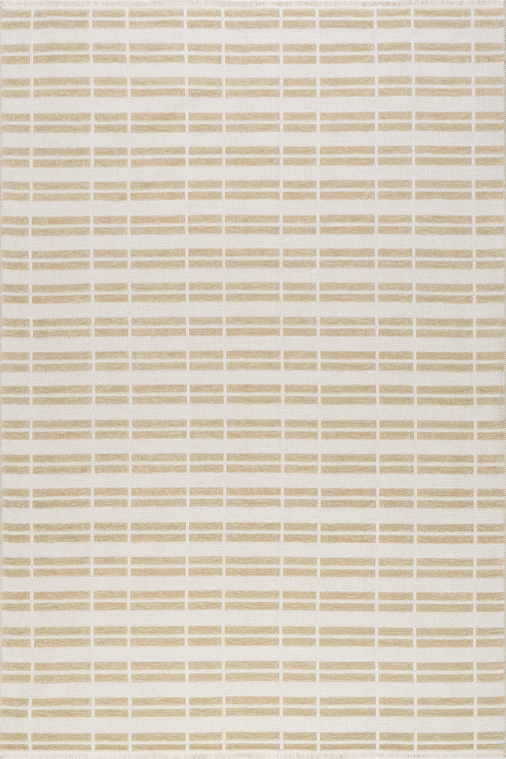 Malaya Striped Reversible Washable Rug | Taupe | Rugs USA