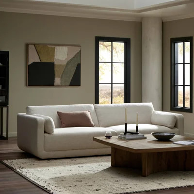 TOLAND 2PC SECTIONAL-105"-PALMA CREAM | Perigold