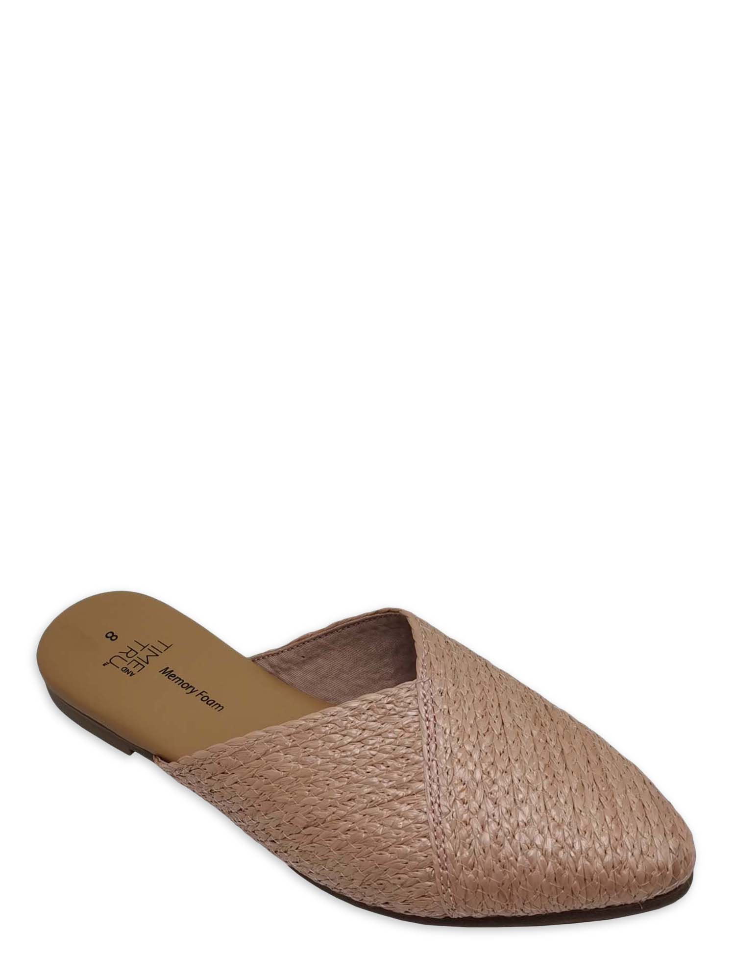 Time and Tru Women's Rafia Mule | Walmart (US)