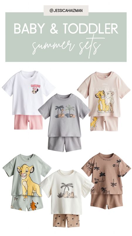 $15 and under summer shirt and short sets from H&M! 

#LTKSeasonal #LTKbaby #LTKkids