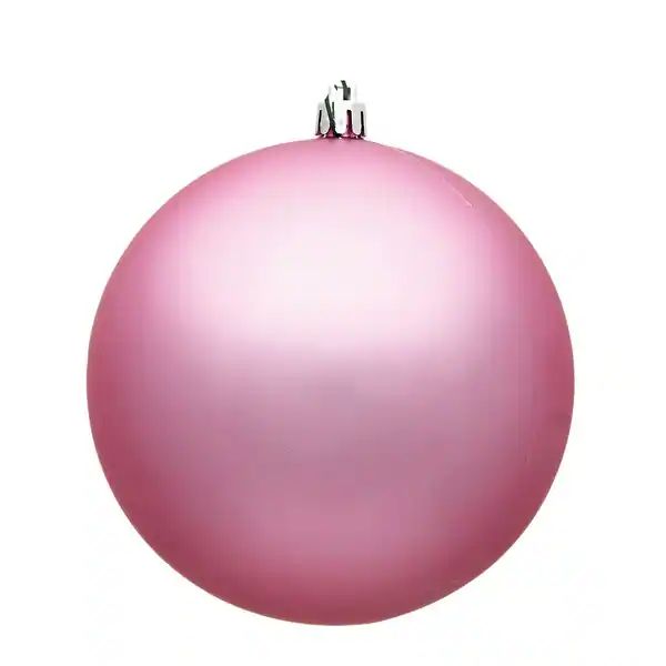 Vickerman 6" Pink Matte Ball Ornament, 4 per Bag - Bed Bath & Beyond - 38349218 | Bed Bath & Beyond