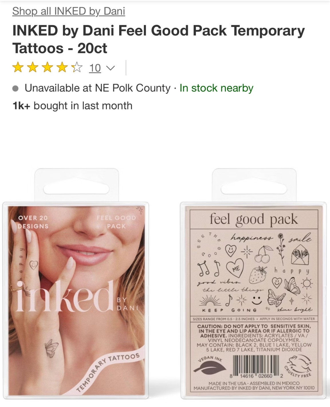 Temporary tattoos for adults! Target finds. Cute thoughtful tattoo. Gifts for teens. 

#LTKBeauty