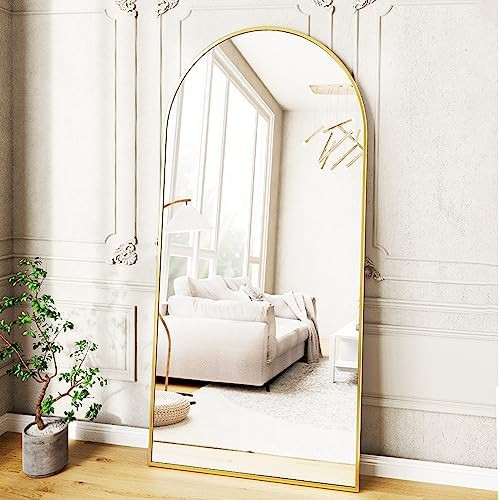 Otlsh 71"×30" Full Length Mirror, Arched Floor Mirror with Stand, Standing Mirror, Full Body Mir... | Amazon (US)