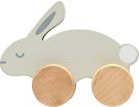 Pearhead Montessori Wooden Bunny Push-Pull Toy for Toddlers – Baby Easter Basket, Easter Bunny ... | Amazon (US)