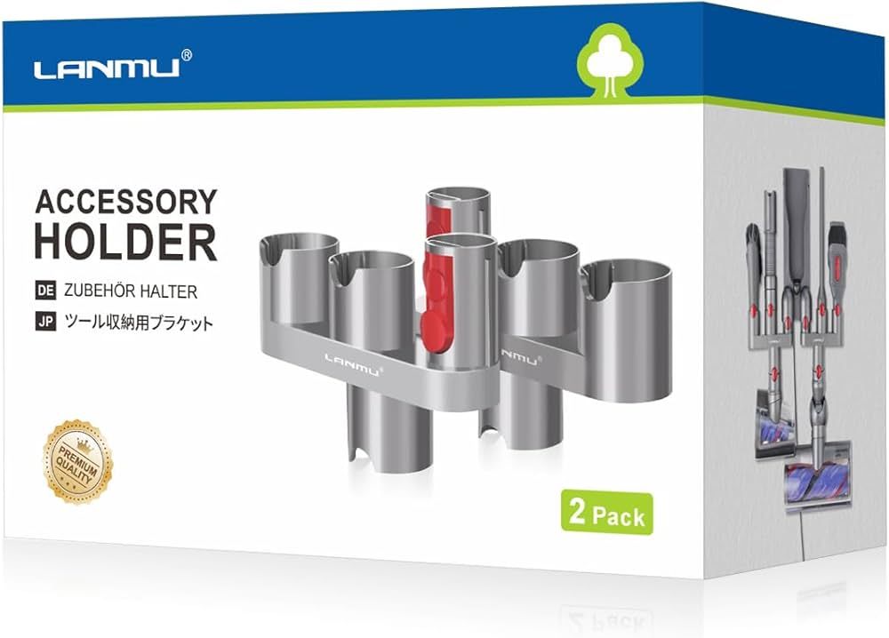 LANMU Accessory Holder Compatible with Dyson V15 V12 V11 V10 V8 V7 Outsize Gen5 G5 Cordless Stick... | Amazon (US)