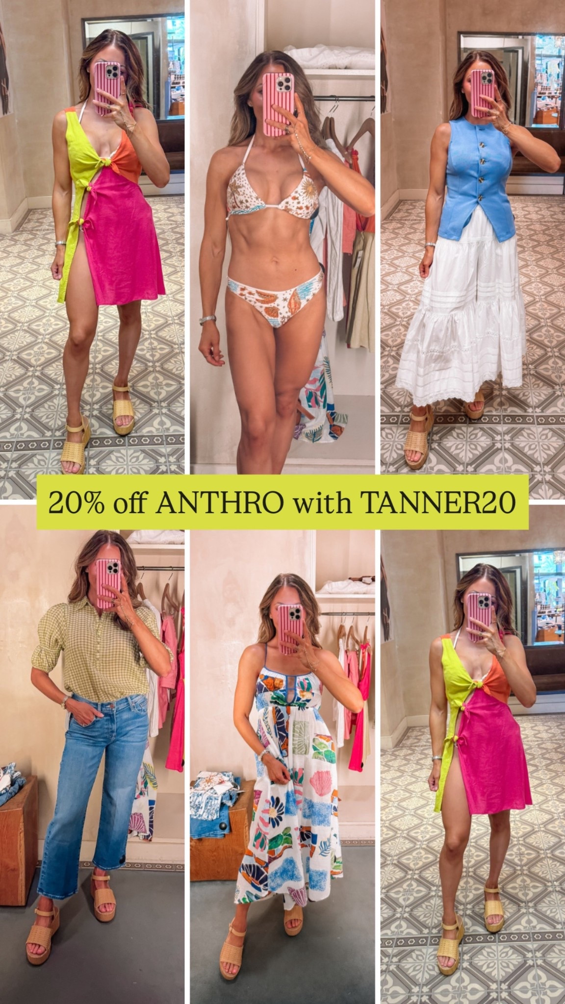Anthropologie 20% off with code TANNER20. Wearing an XS and everything. ￼

#LTKSpringSale #LTKSwim #LTKootd