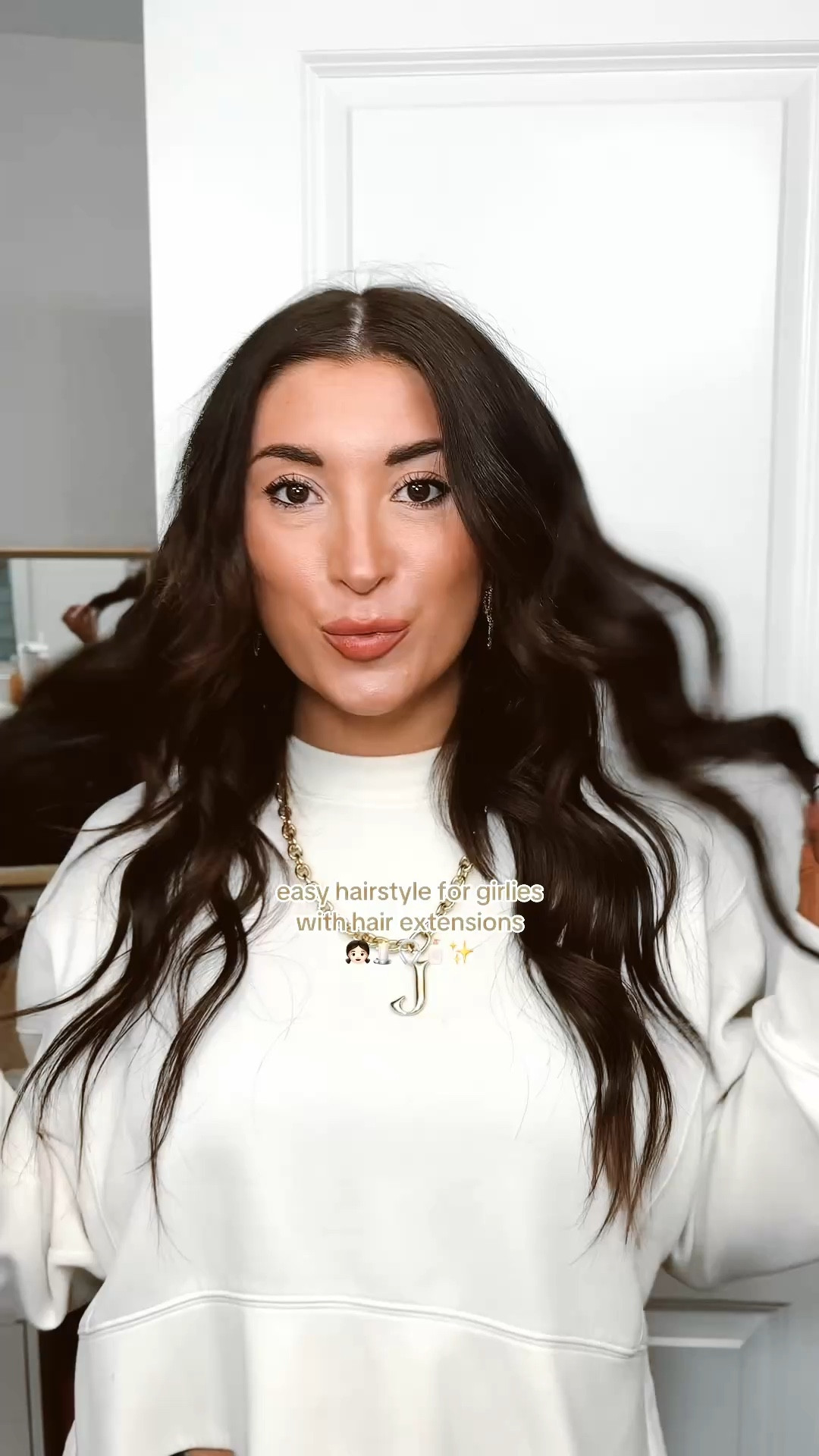 Easy hairstyle for the girlies with hair extensions! Would be so cute paired with a hat or beanie too! Linking my favorite ponytails as well! 

#LTKStyleTip #LTKWatchNow #LTKBeauty