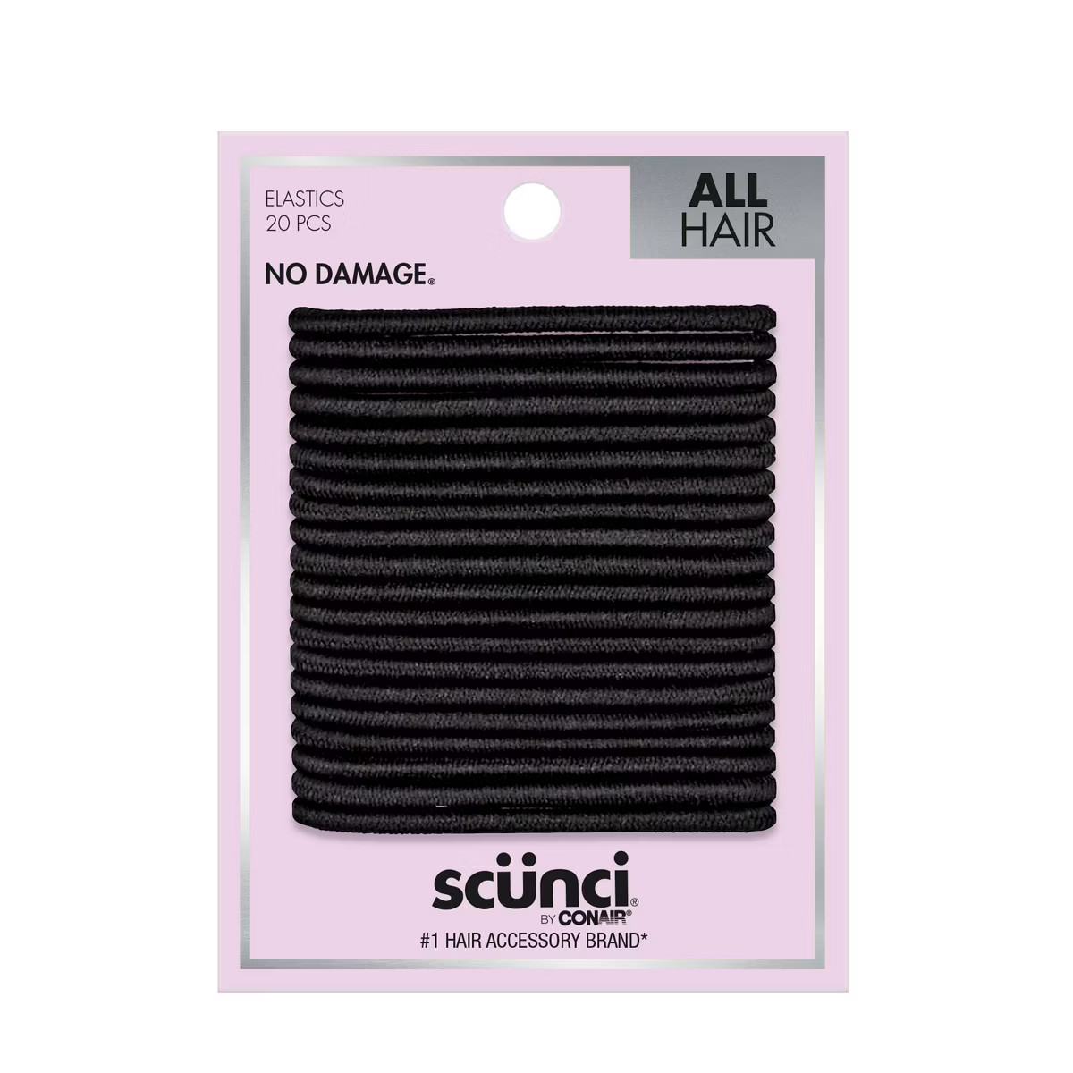 scunci No Damage Elastics - 4mm/20ct | Target