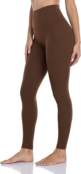 HeyNuts Essential Full Length Yoga Leggings, Women's High Waisted Workout Compression Pants 28'' | Amazon (US)